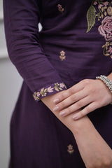 Cotton Embroidered Kurta Pant & Dupatta Set