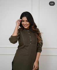 Beautiful Rayon Embroidery Kurta Set