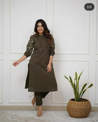 Beautiful Rayon Embroidery Kurta Set