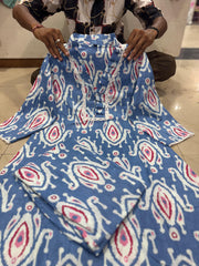 Women's Blue Cotton Co-Ord Set