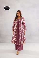 Beautiful Mauve Purple Cotton Co-Ord Set