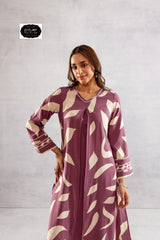 Beautiful Mauve Purple Cotton Co-Ord Set