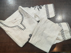 Cream South Cotton Embroidered Co-ord Set