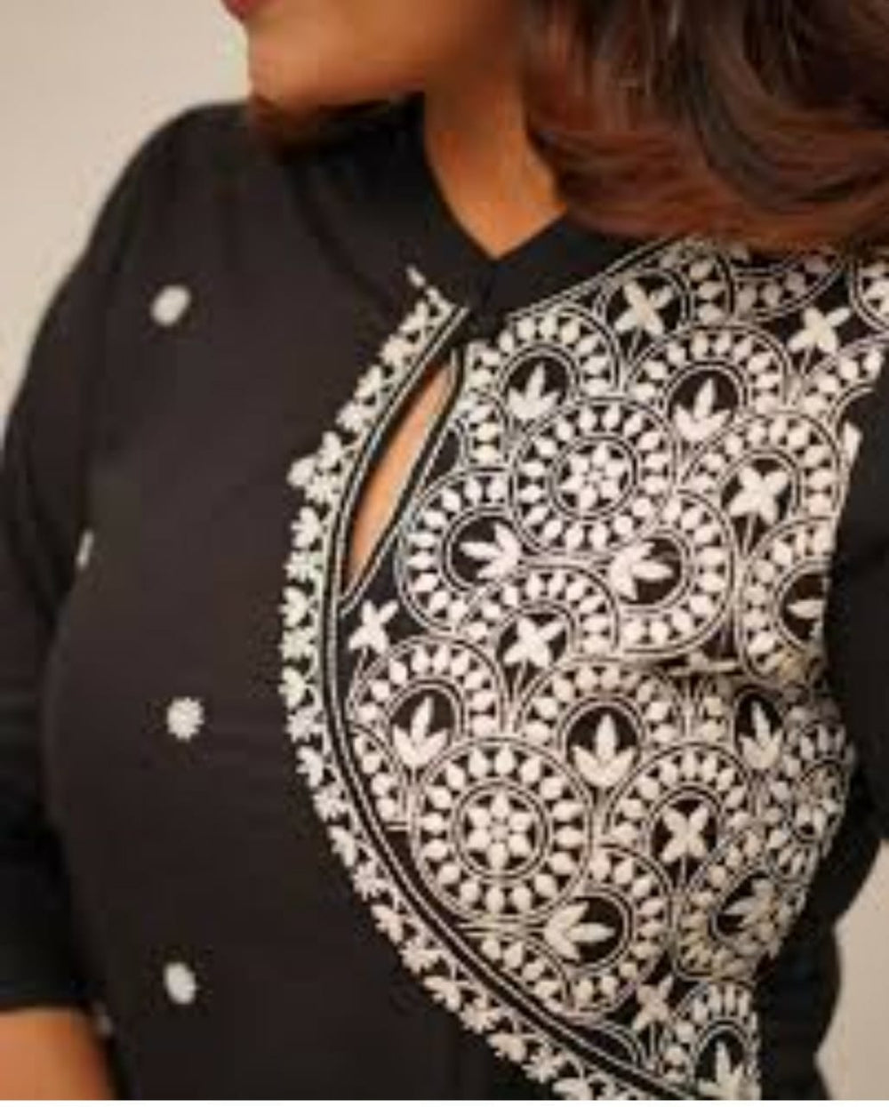 Black Kurta set, Embroidered Kurta set, Laadshop