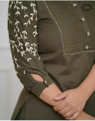 Beautiful Rayon Embroidery Kurta Set