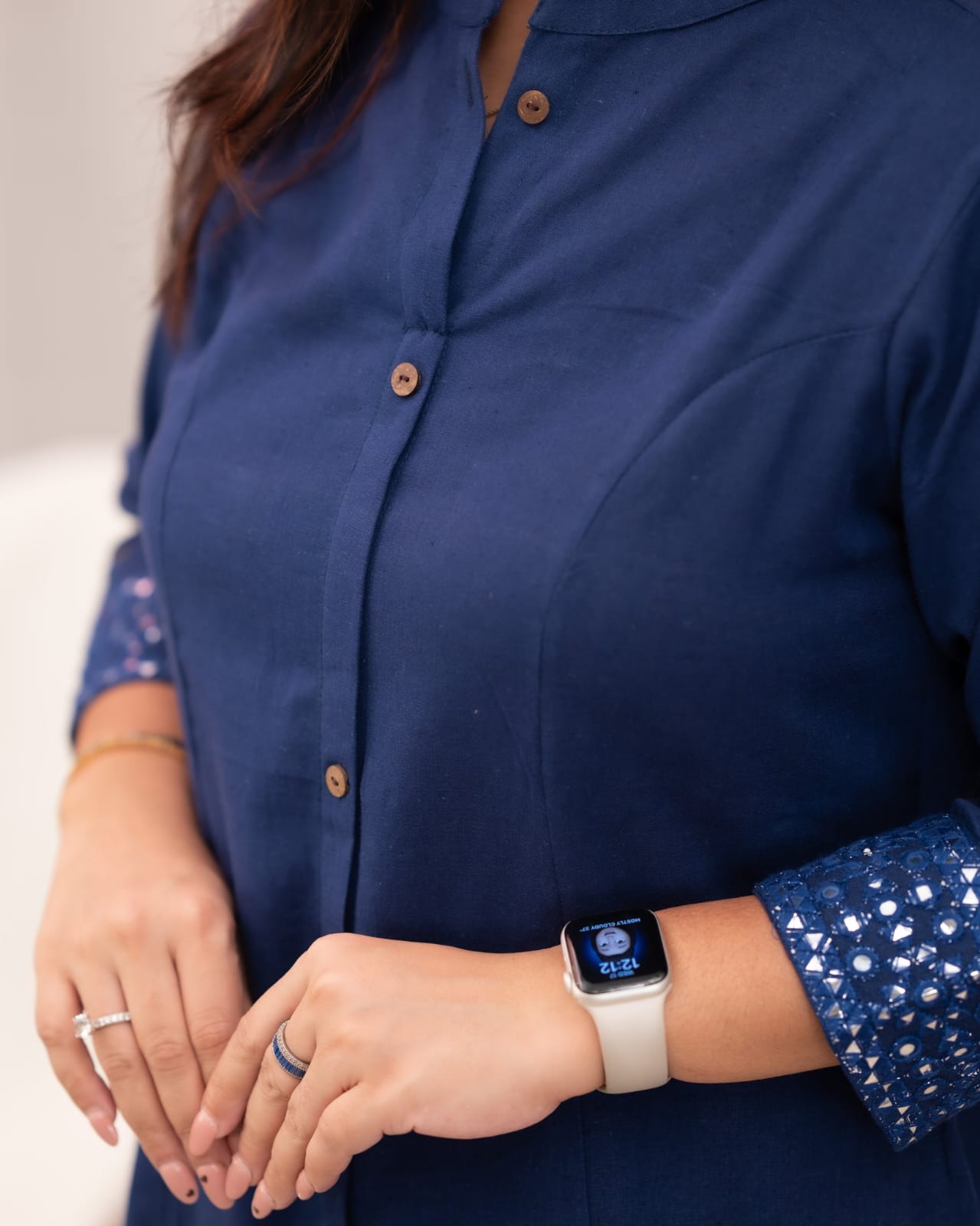 Beautiful Blue Rayon Kurta Set