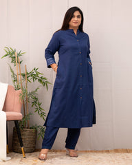 Beautiful Blue Rayon Kurta Set