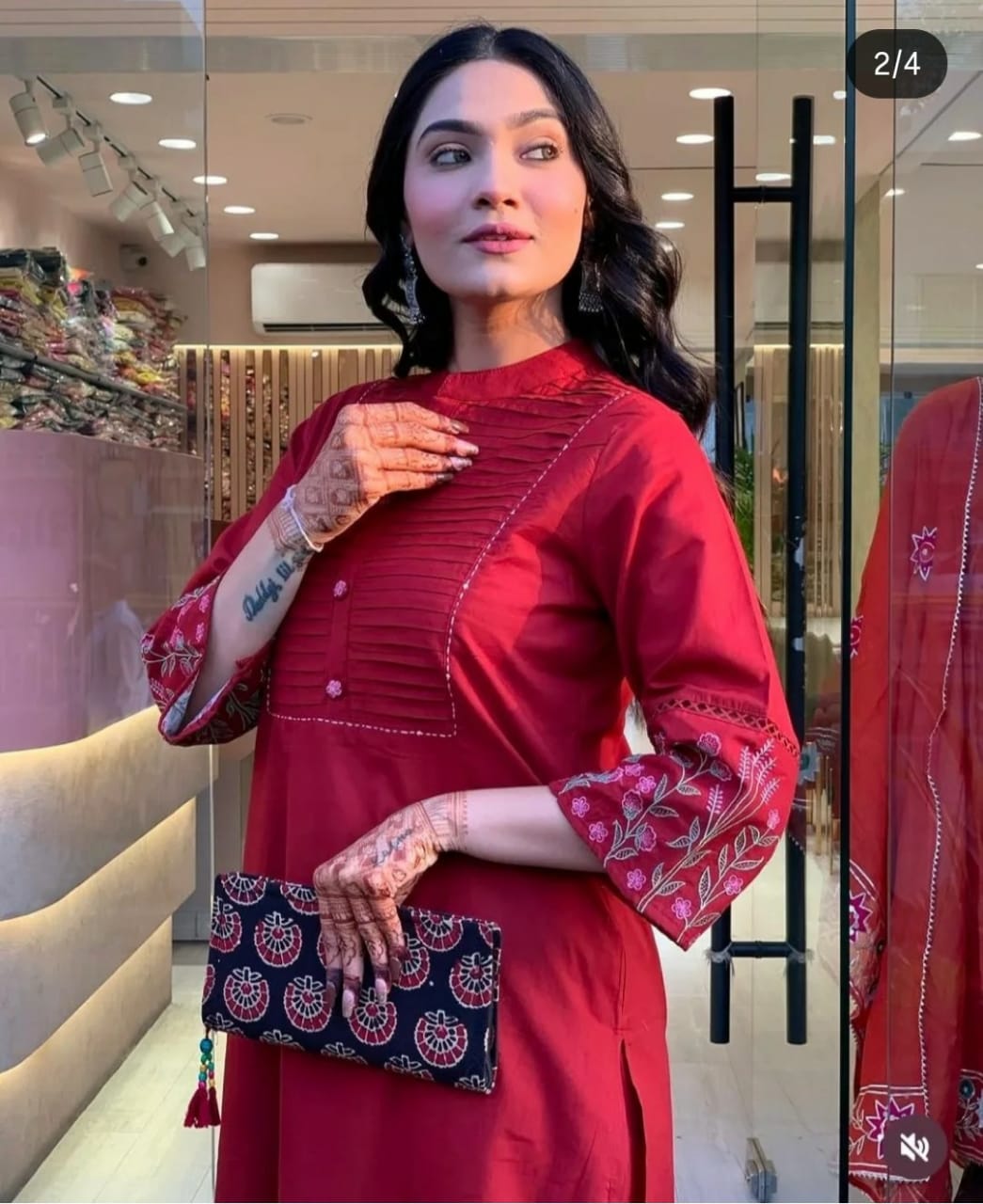 Perfect Maroon Embroidery Kurta Set