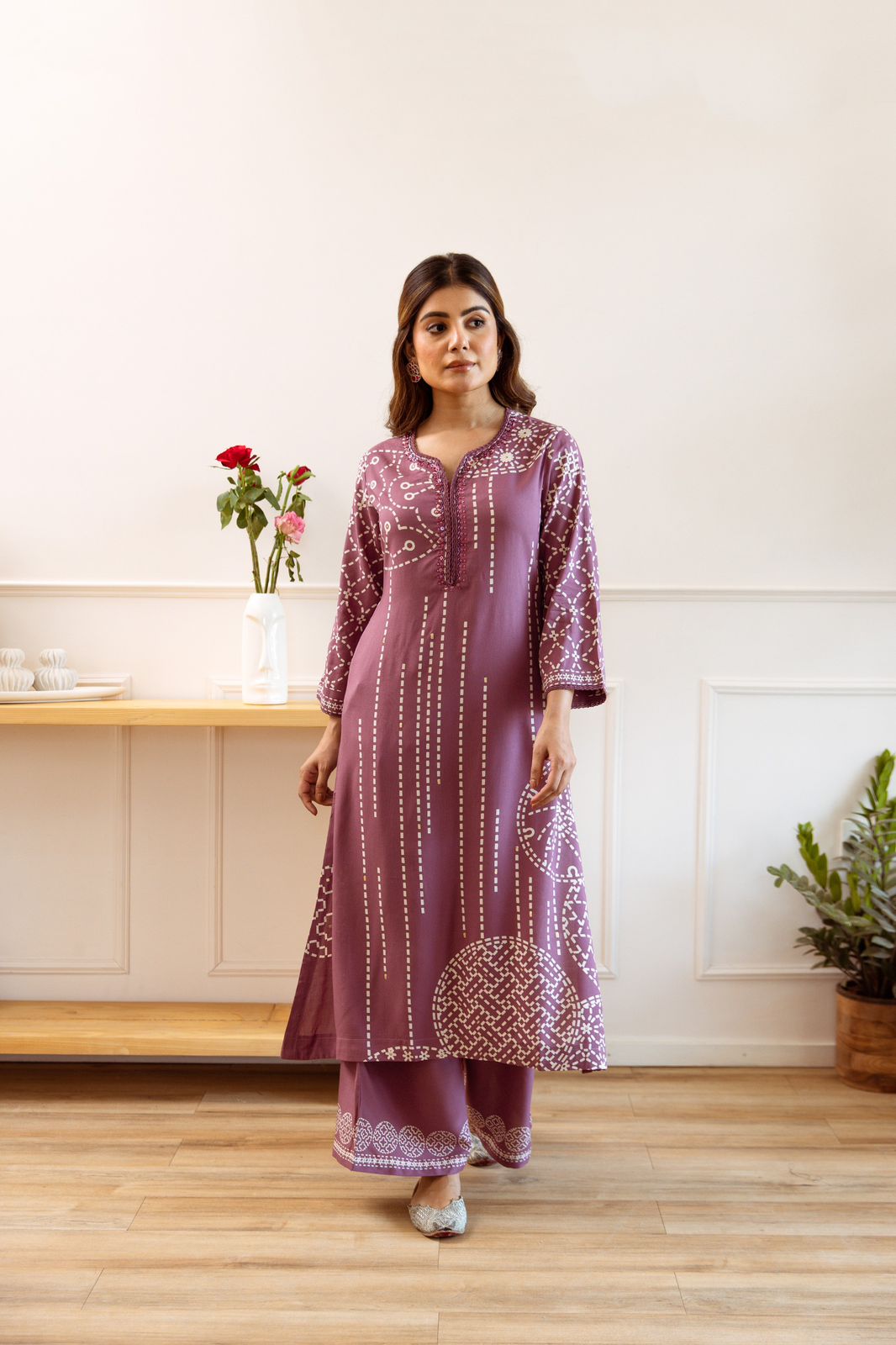 Beautiful Pink Cotton Co-Ord Set