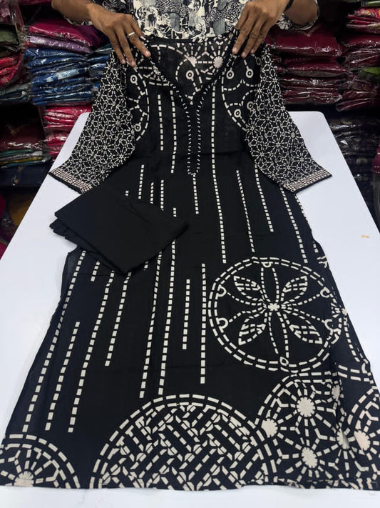 Beautiful Black Cotton Co-Ord Set