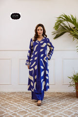 Beautiful Blue Cotton Co-Ord Set