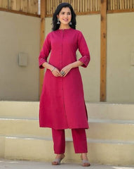 Beautiful Pink Rayon Kurta Set