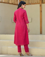 Beautiful Pink Rayon Kurta Set